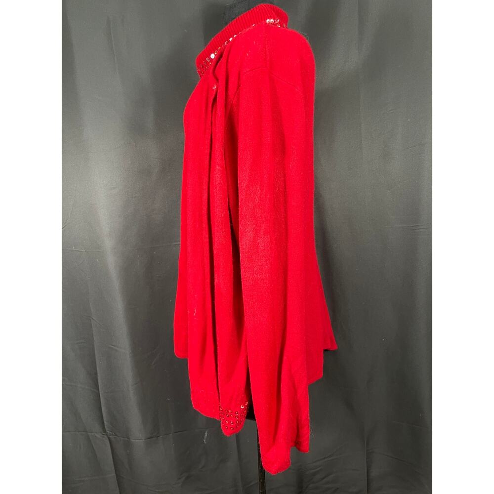 Vintage Red Sweater Set, Sequence, Plus Size 3x M… - image 6